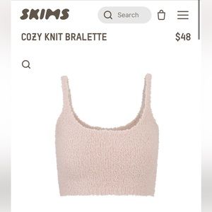 Skims - Cozy Knit Bralette NWOT